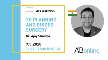 Вебинар от A.B.Dental 7 мая: «3D планирование & Навигационная хирургия»